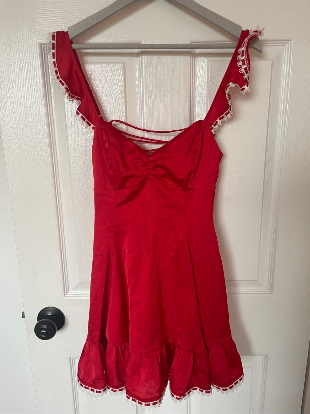 Lucy in the Sky Red Ruffled Sundress